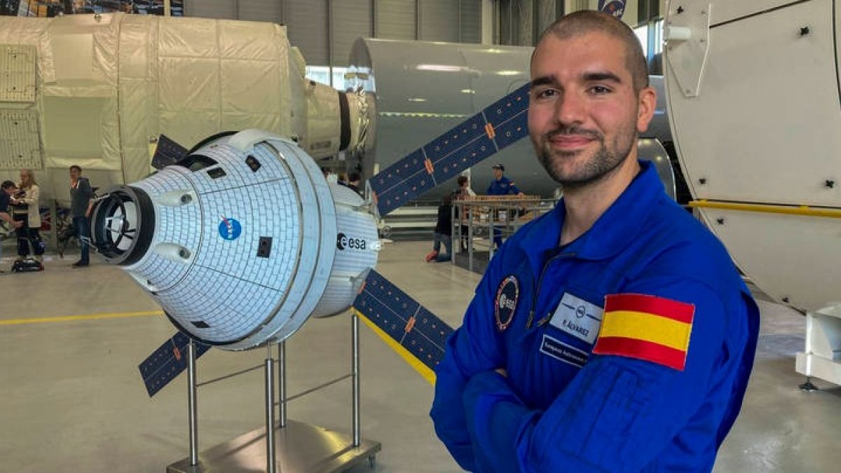 El astronauta leonés Pablo Álvarez. JAVIER ALBISU