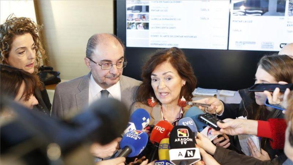 La vicepresidenta del Gobierno de España y ministra de Presidencia, Relaciones con las Cortes e Igualdad, Carmen Calvo.
