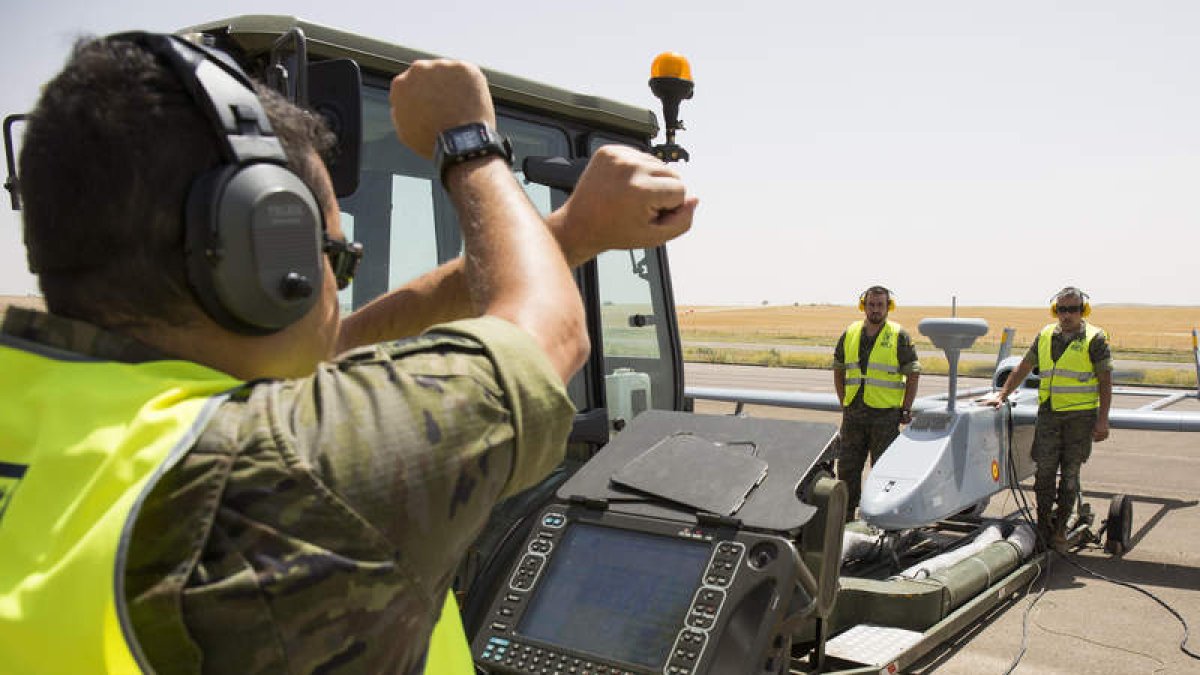 En León opera la única unidad de inteligencia que opera con drones en el Ejército de tierra.