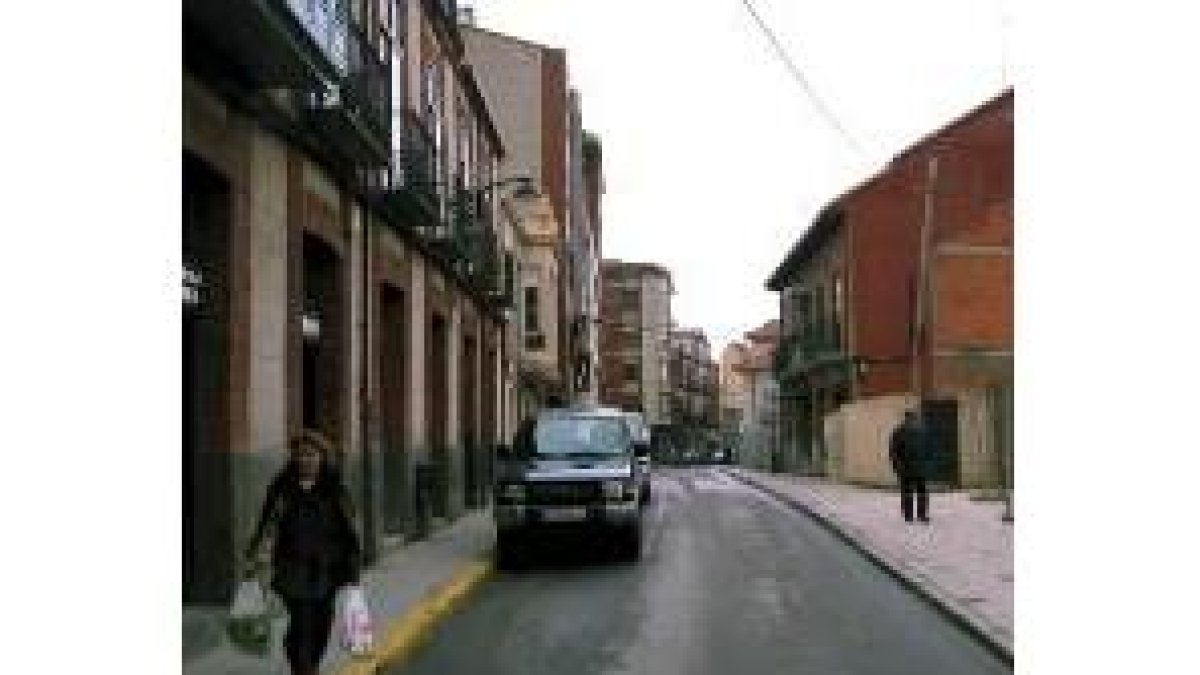 La calle García Prieto en una imagen tomada ayer