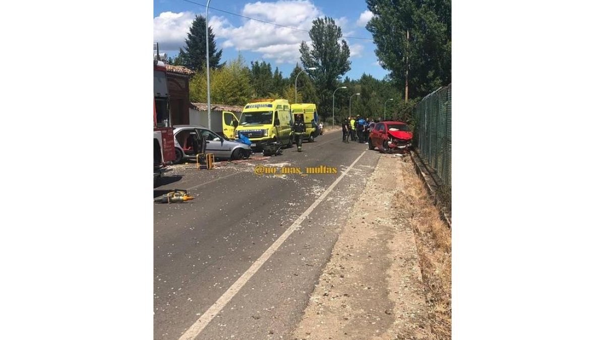 Imagen del accidente en Villabalter