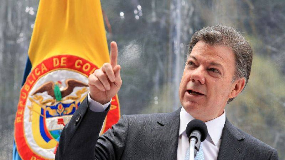 El presidente colombiano, Juan Manuel Santos.