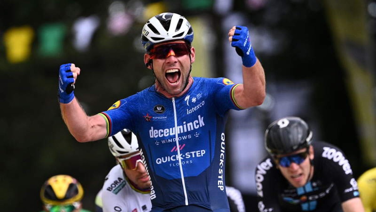 El británico Mark Cavendish se llevó la etapa. A. POUJOULAT