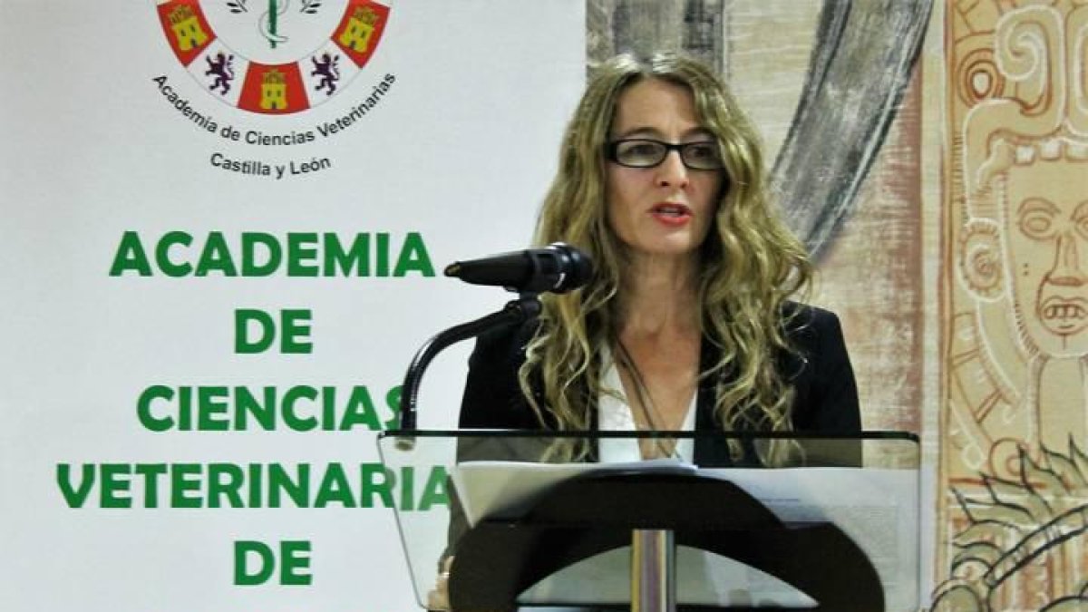 Marta Elena Alonso destacó la labor de los profesionales trashumantes. DL