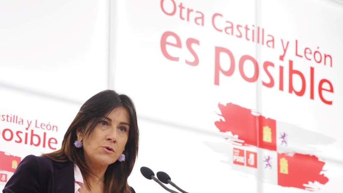 La portavoz del PSOE, Ana Sánchez. R. GARCÍA