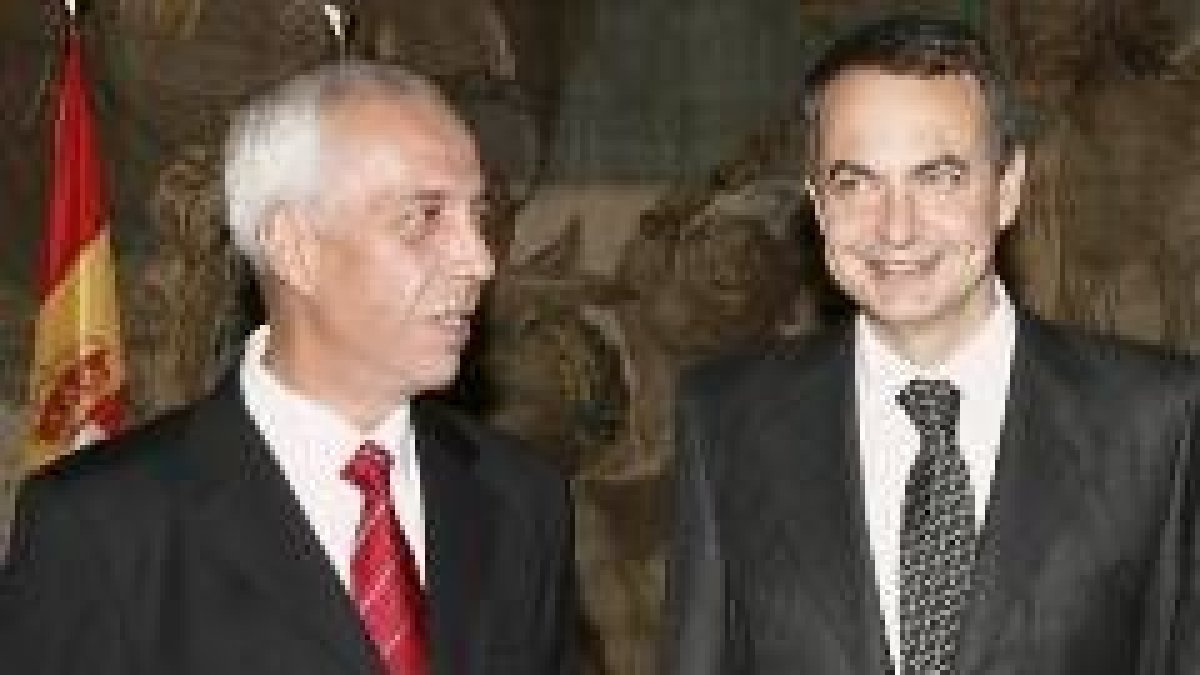 El nuevo presidente de Seopan junto a José Luis Rodríguez Zapatero