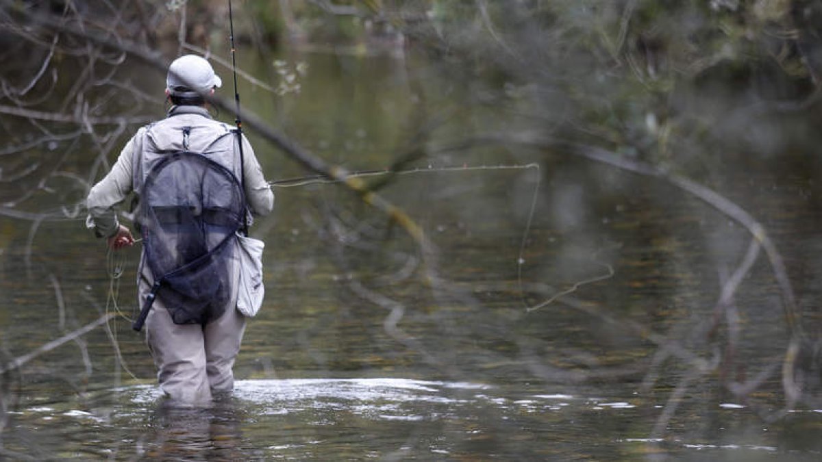 La temporada de pesca levanta el día 19 el telón en parte de la Comunidad, en la otra el 26. FERNANDO OTERO