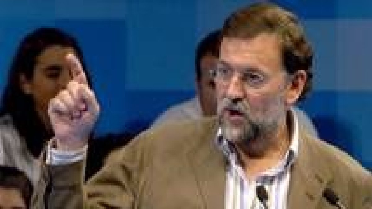 Rajoy, ayer, en el Congreso Regional del PP andaluz