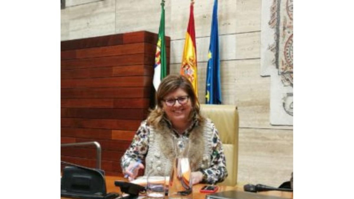La portavoz de Ciudadanos en la Asamblea de Extremadura, María Victoria Domínguez.