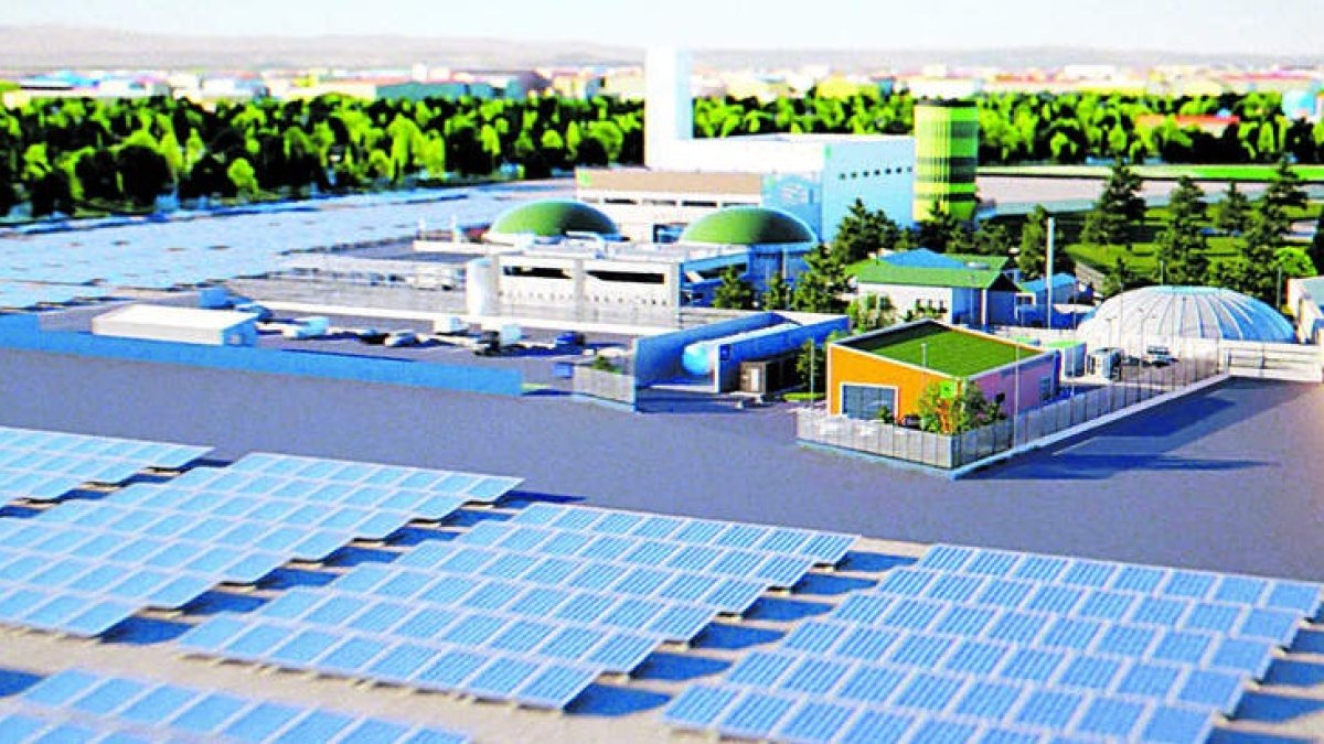 Recreación del parque de energías que se ubicará en Puente Castro. DL
