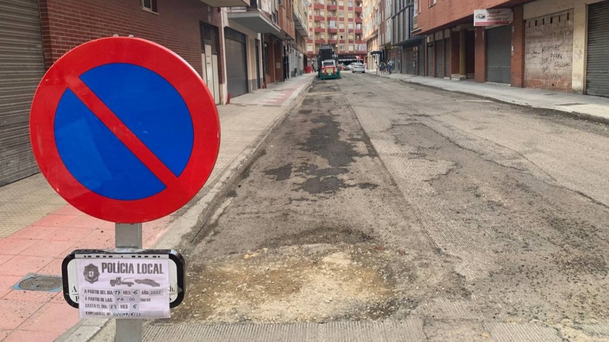 Una de las calles que se van asfaltar. DL