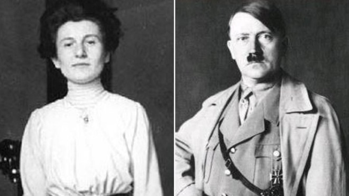 Hedwig Kohn y Adolf Hitler.