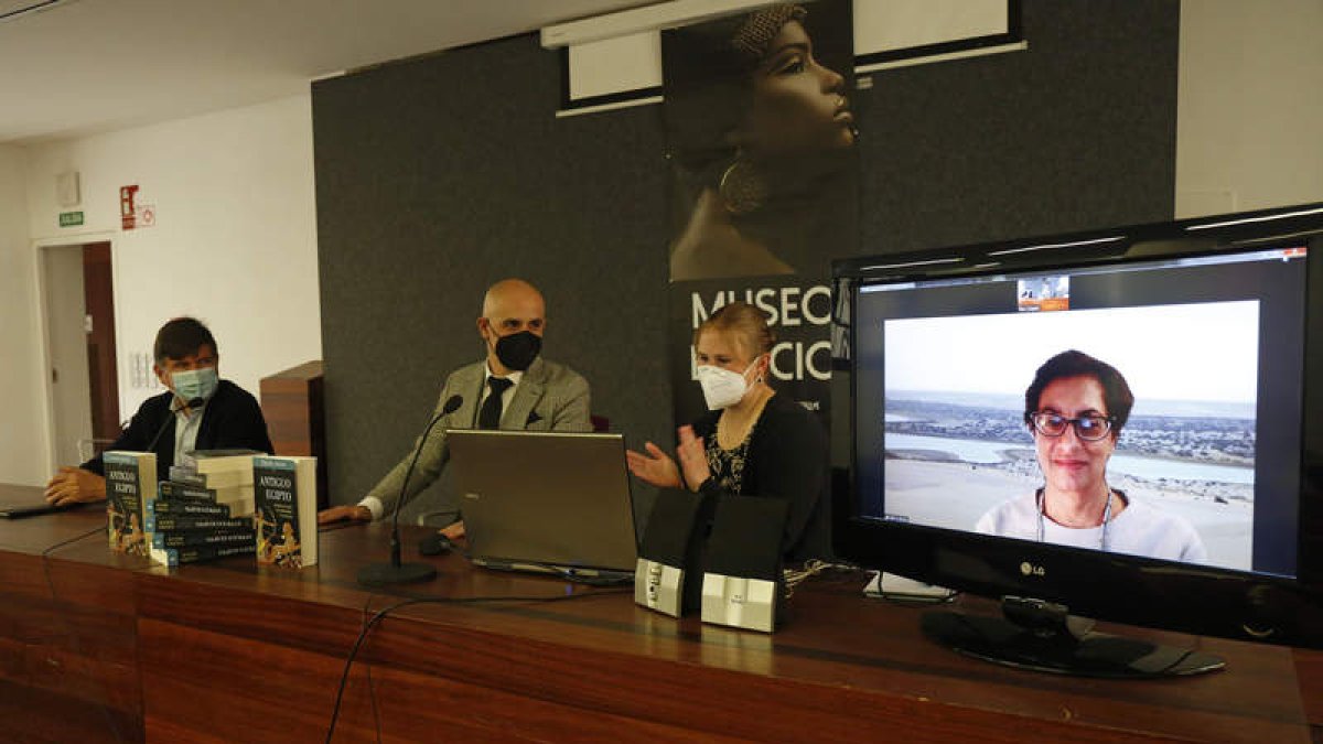 El Museo Liceo Egipcio de León, ayer durante la presentación de ‘Antiguo Egipto’. FERNANDO OTERO