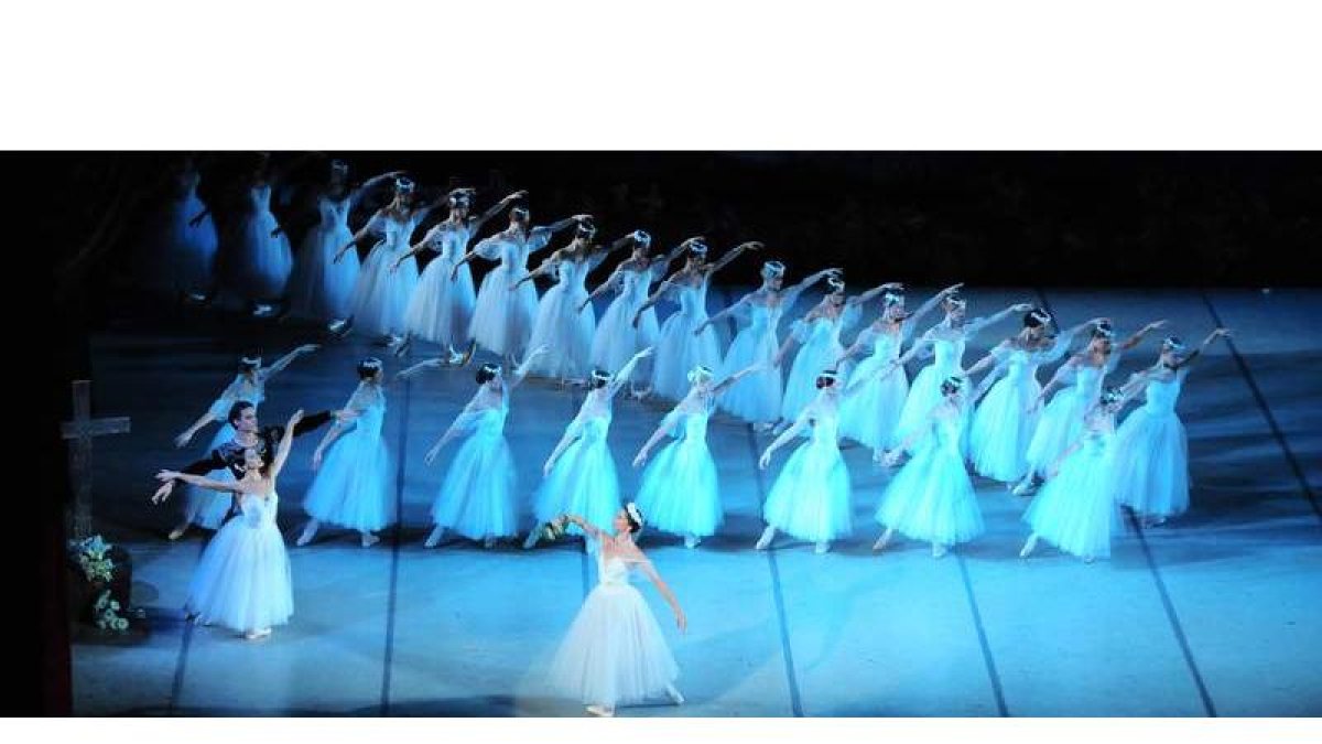 Una escena de la obra ‘Giselle’, a cargo del Ballet Nacional de Odessa, que esta noche llega a León.