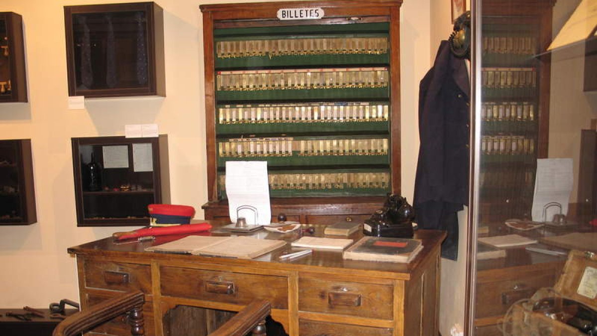 Antigua oficina que se expone en el museo.
