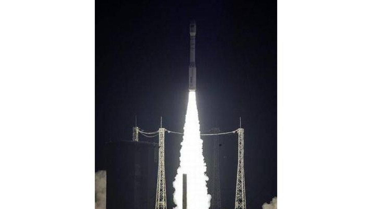 Lanzamiento del satélite 'Sentinel-2A' desde la base de Kuru.