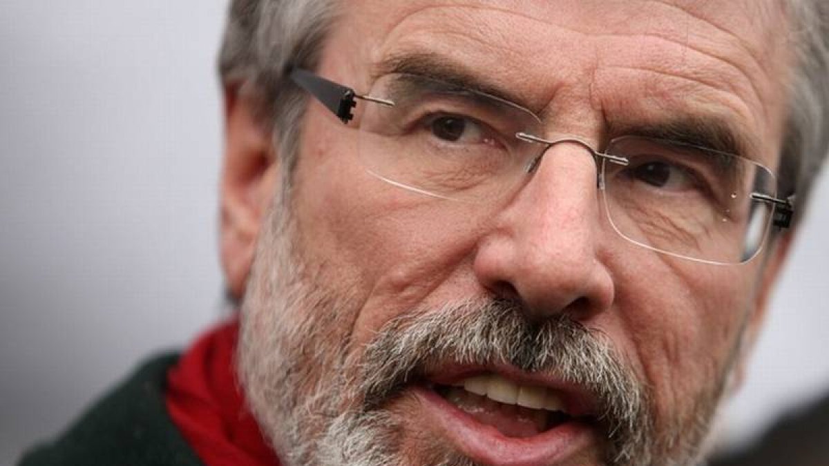 El presidente del Sinn Féin, Gerry Adams.