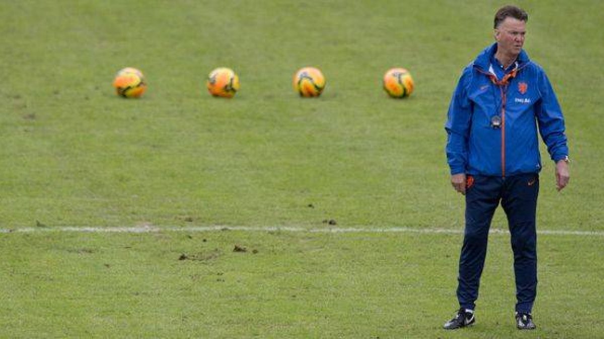 Louis van Gaal, durante un entrenamiento de la selección holandesa el pasado 15 de mayo.