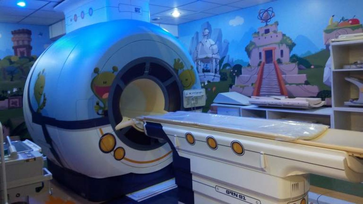 Imagen de la sala de resonancias magnéticas del hospital Garrahan de Buenos Aires.