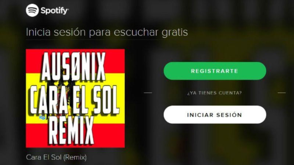 El Cara al sol remix de Ausonix en Spotify.