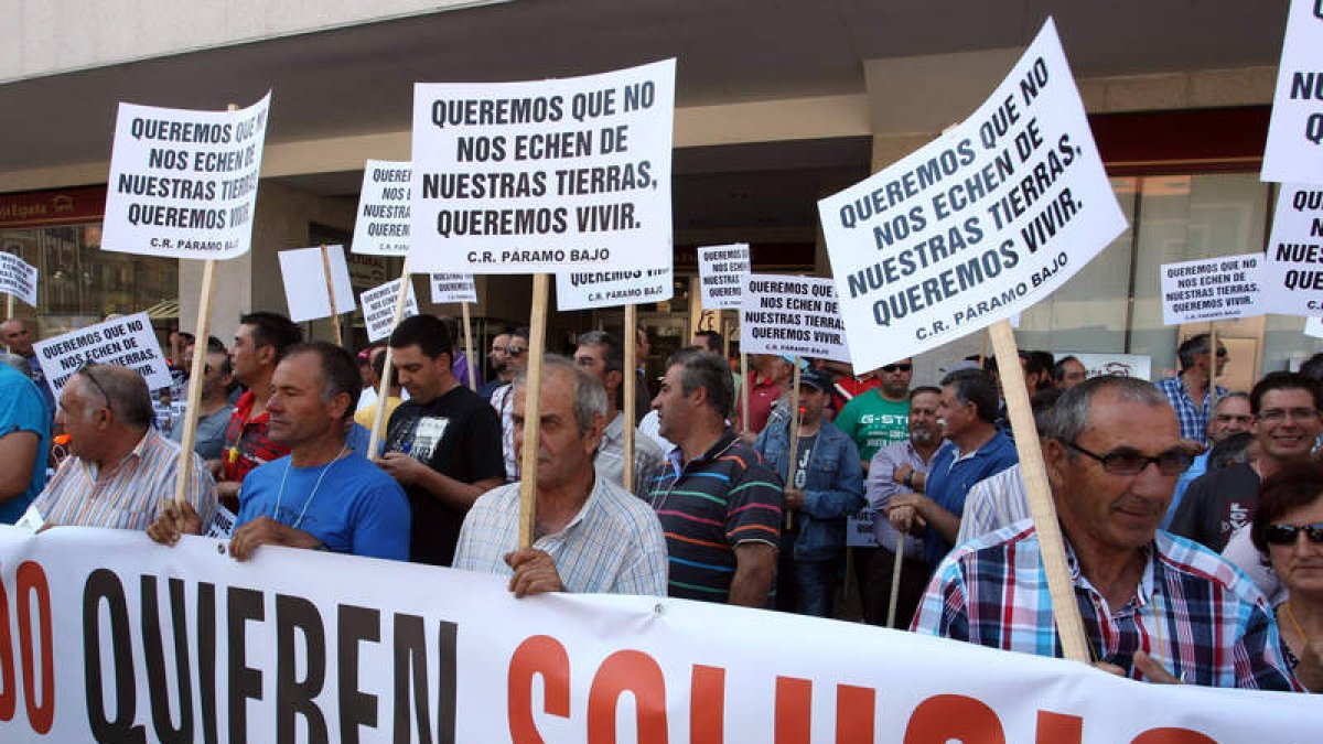 Los regantes se manifestaron el miércoles pasado en Valladolid.