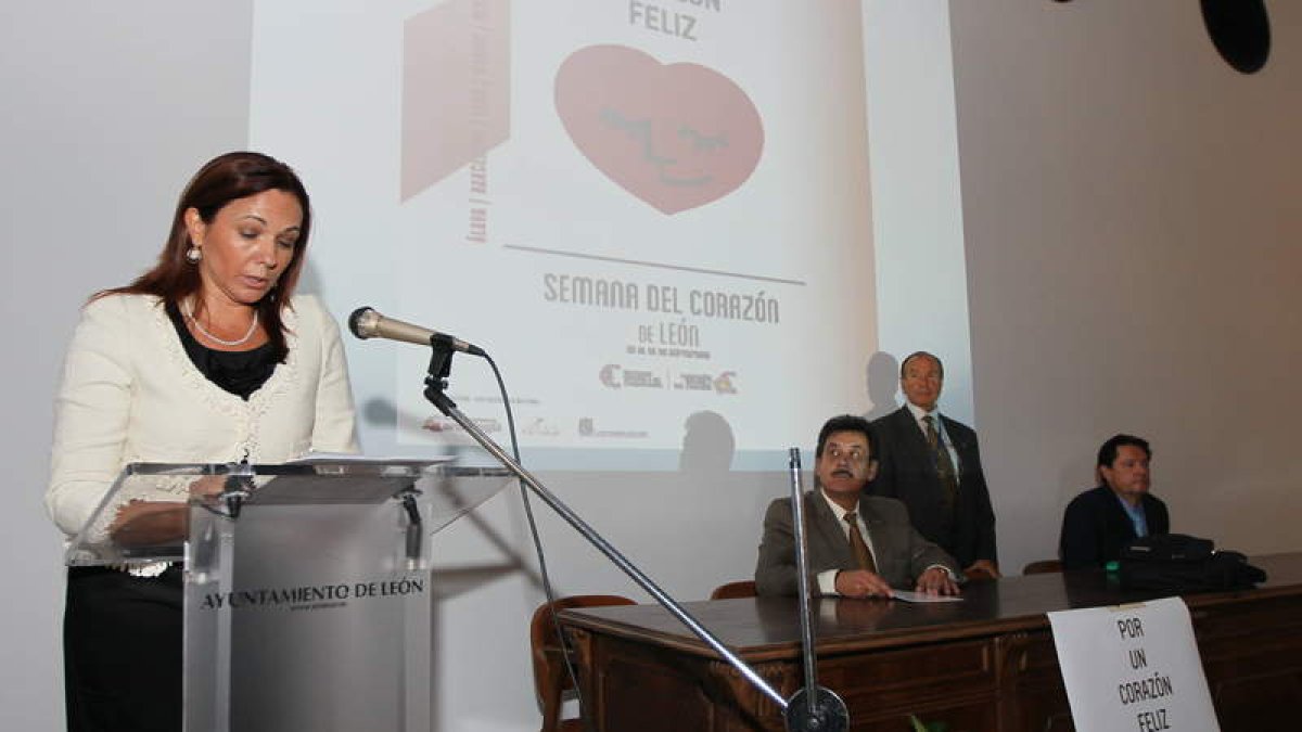 La concejala María José Álvarez, en la presentación.