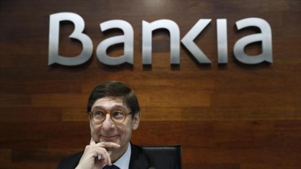 Goirigolzarri, durante la presentación de los resultados de Bankia el 2016.