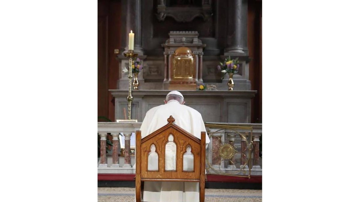 El Papa Francisco durante su última visita a Dublín