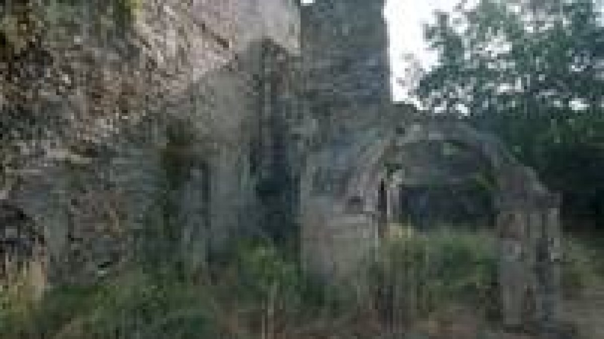 Imagen del estado lamentable en que se encuentra el monasterio de San Pedro de Montes