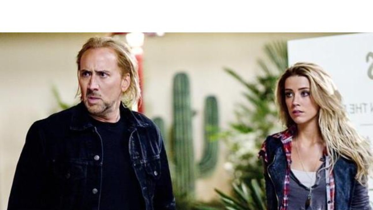 Nicolas Cage y Amber Heard, en la película 'Furia ciega'.