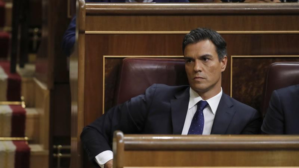 Pedro Sánchez, en el Congreso de los Diputados.
