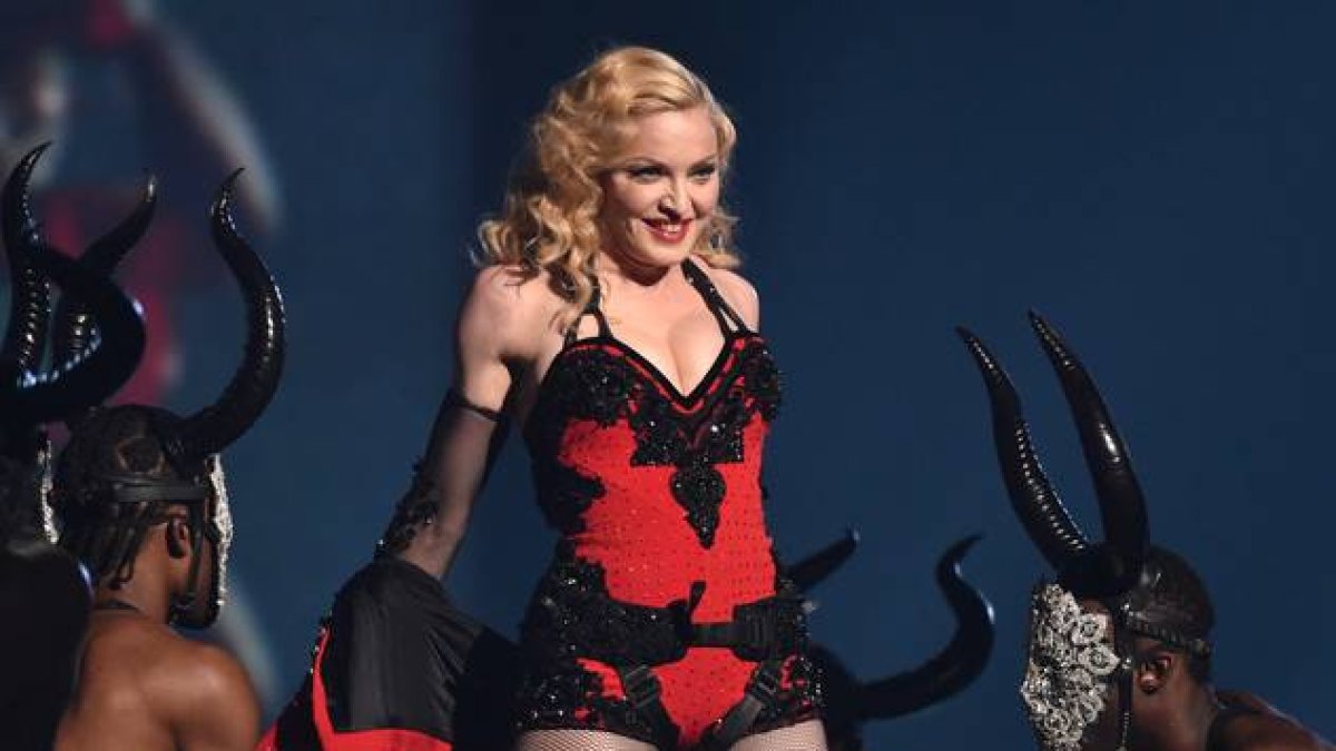 Actuación de Madonna en los Grammy, en Los Ángeles, el pasado febrero.