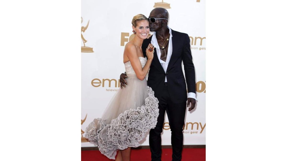 La modelo y el cantante, en la entrega de los Premios Emmy en Los Ángeles.