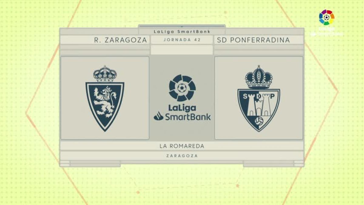 VIDEO: Resumen Goles - Zaragoza - Ponferradina - Jornada 42 - La Liga SmartBank