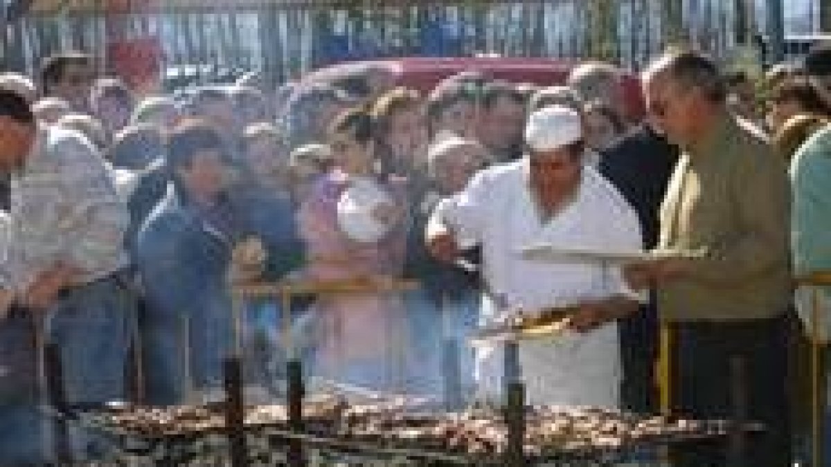 La imagen de archivo muestra un acto promocional de carne Ternabi  en Camponaraya