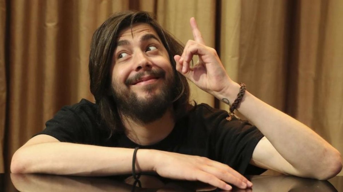 Salvador Sobral, retratado este jueves en Madrid, donde ha presentado su gira.