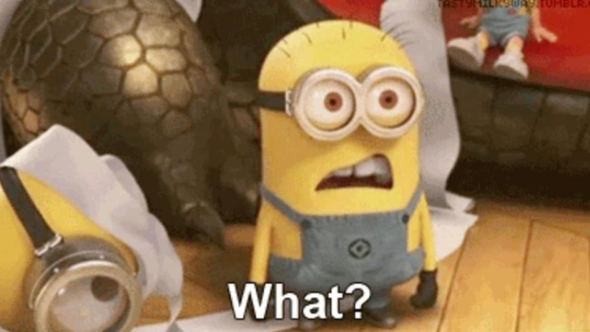 Los Minions son habituales de los GIF. Y más cuando se juntan con jerga de internet: LOL, Wut...