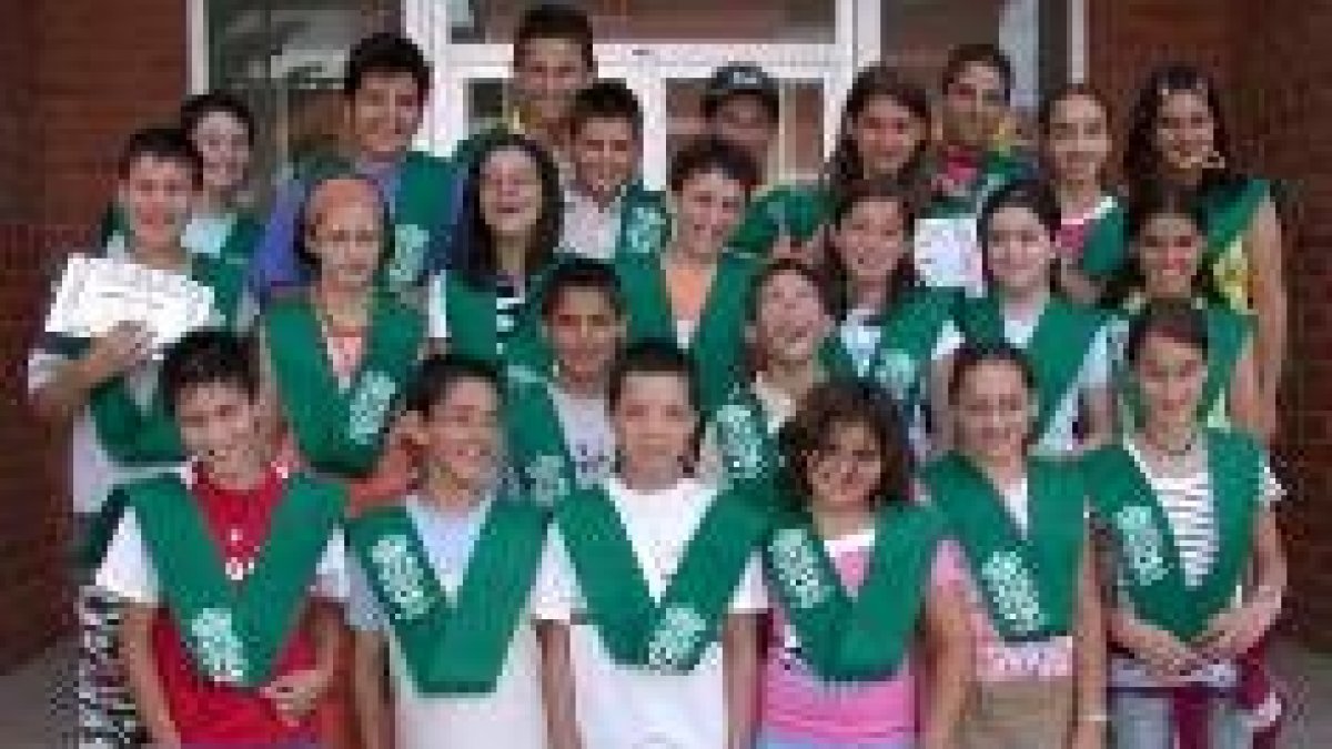 Alumnos de 6º de Primaria del Colegio Público Órbigo de Carrizo de la Ribera
