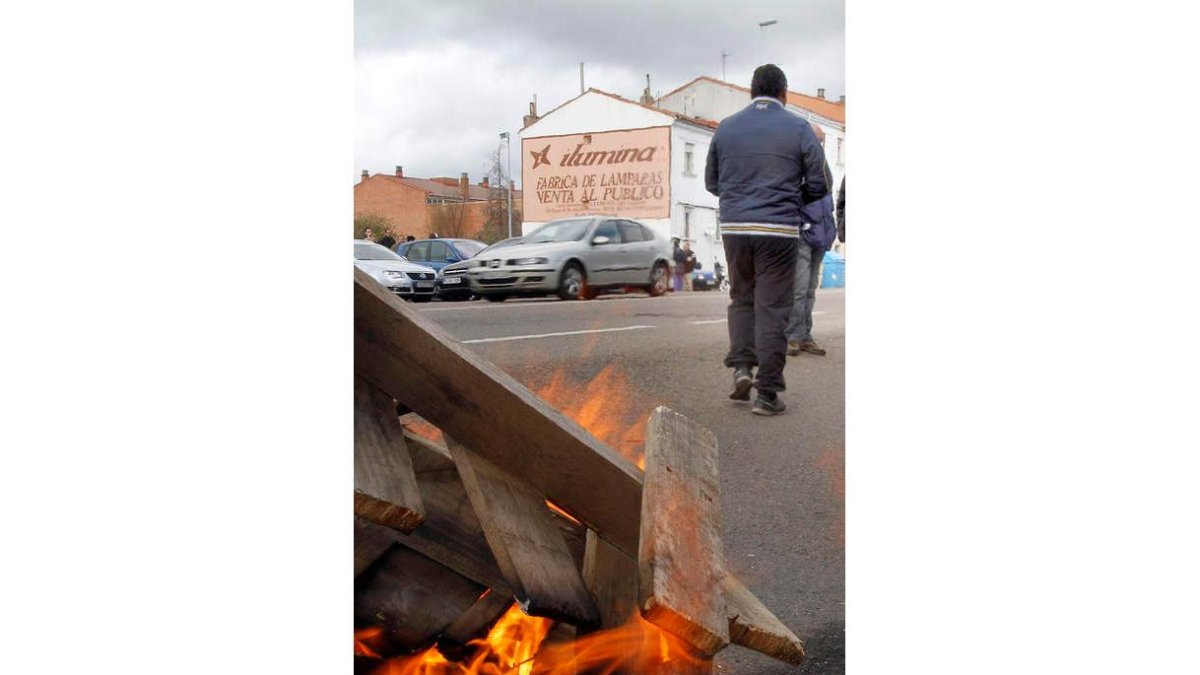 Protesta de trabajadores en León, en una imagen de archivo.