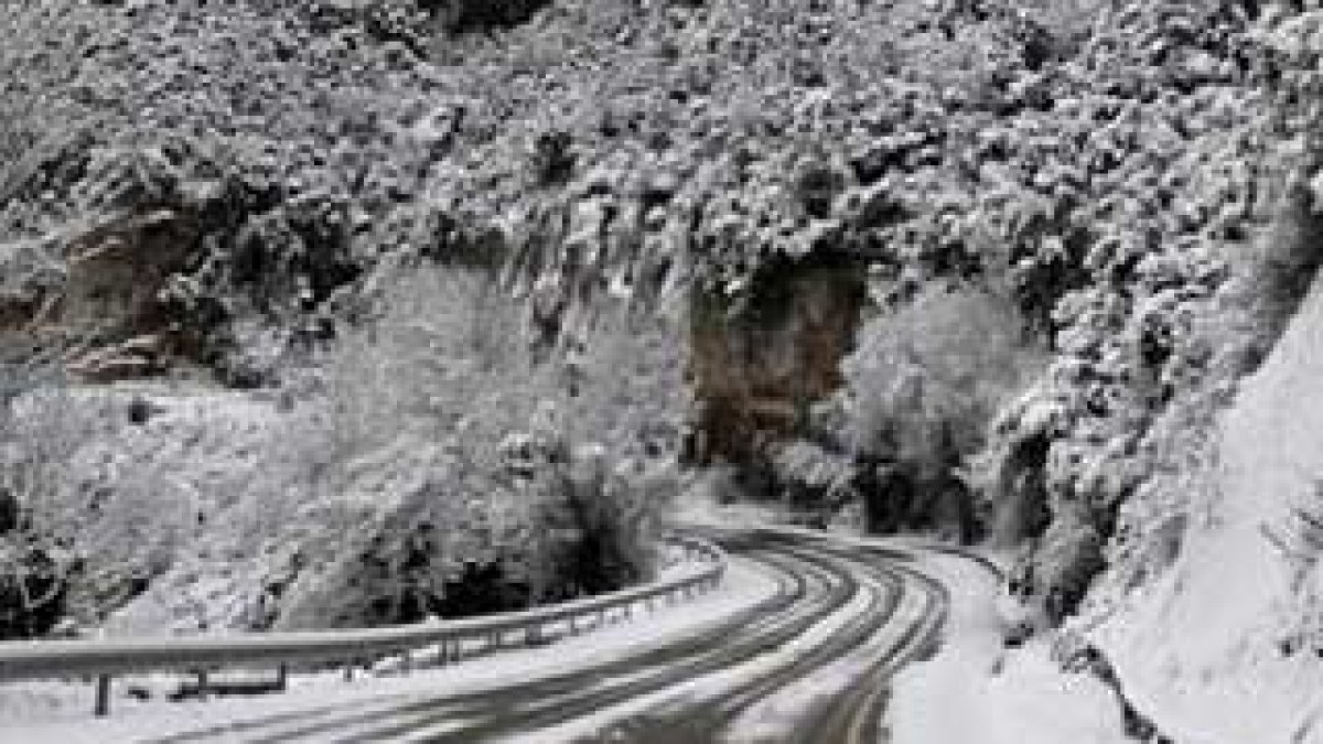 Una de las numerosas zonas de la Península afectadas por el temporal de frío y nieve.