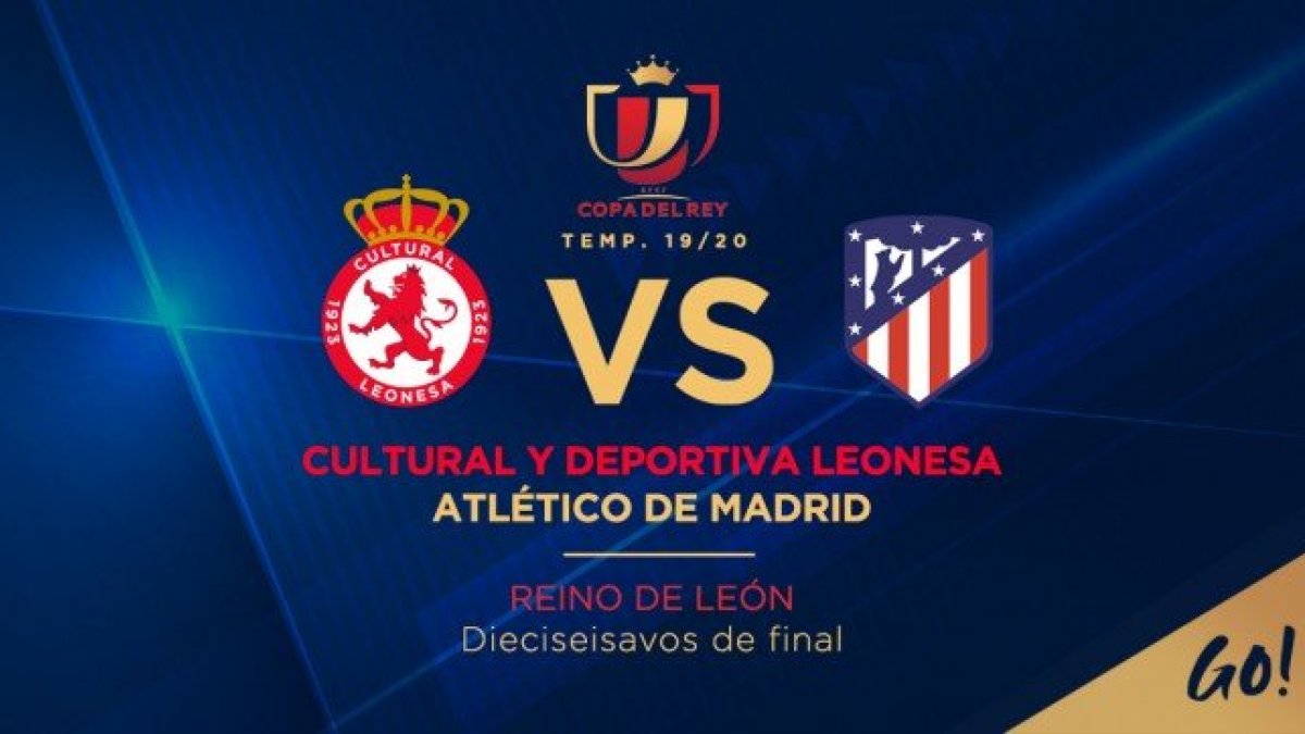 Horario y dónde ver el Cultural Leonesa - Atlético de Copa del Rey