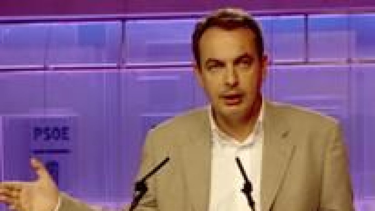 Rodríguez Zapatero durante su discurso sobre el proyecto socialista para el futuro europeo