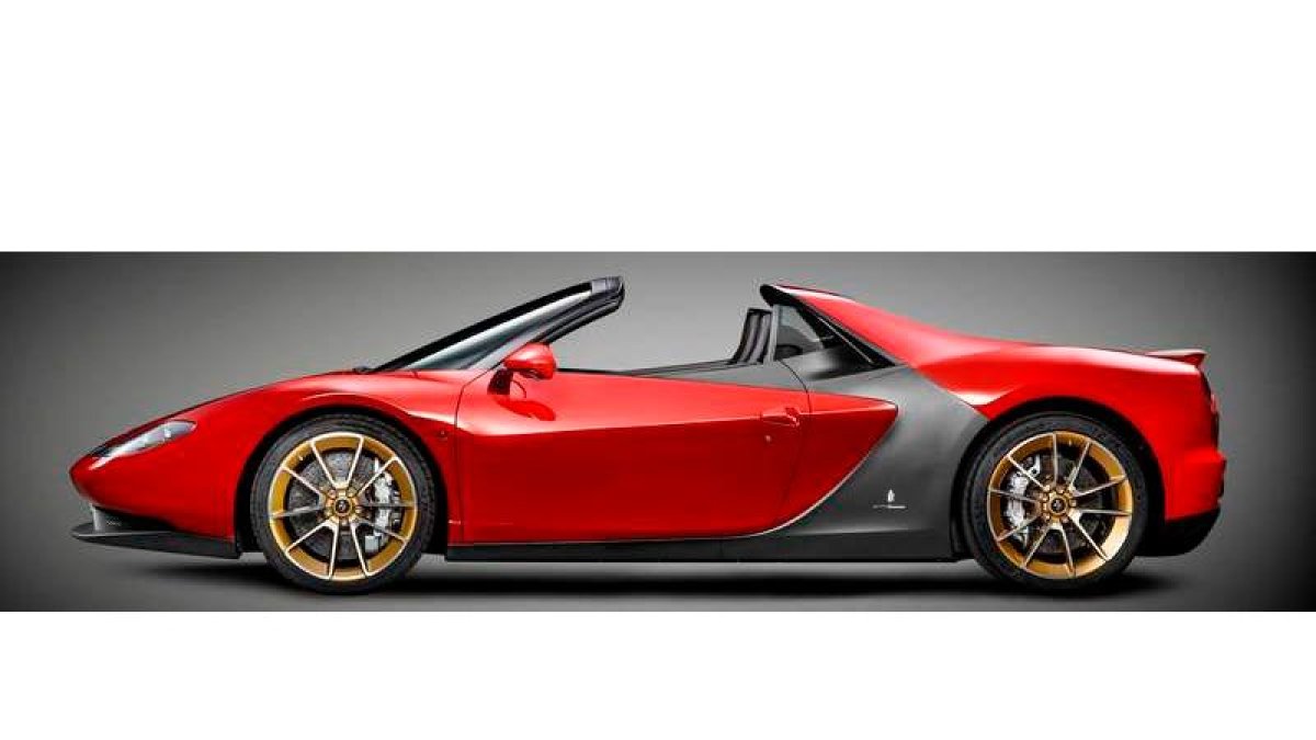 La silueta del biplaza Sergio se inspira en los Ferrari de los 60/70 firmados por Pininfarina.