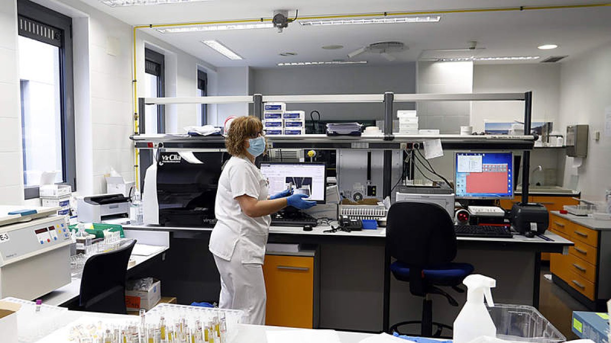 Las pruebas serológicas se realizan en el Laboratorio de Microbiología del Caule para conocer la inmunidad de pacientes. MARCIANO PÉREZ
