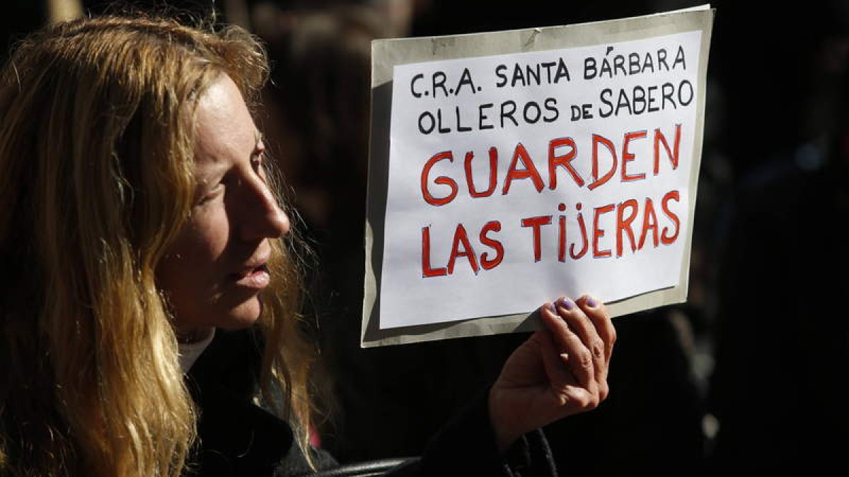 Las protestas de los padres y madres del colegio comenzaron el pasado 6 de octubre.