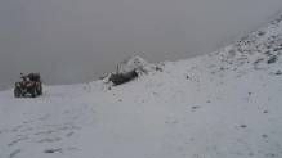 La nieve cubrió el valle de La Lechada de San Glorio a principios del pasado mes de diciembre
