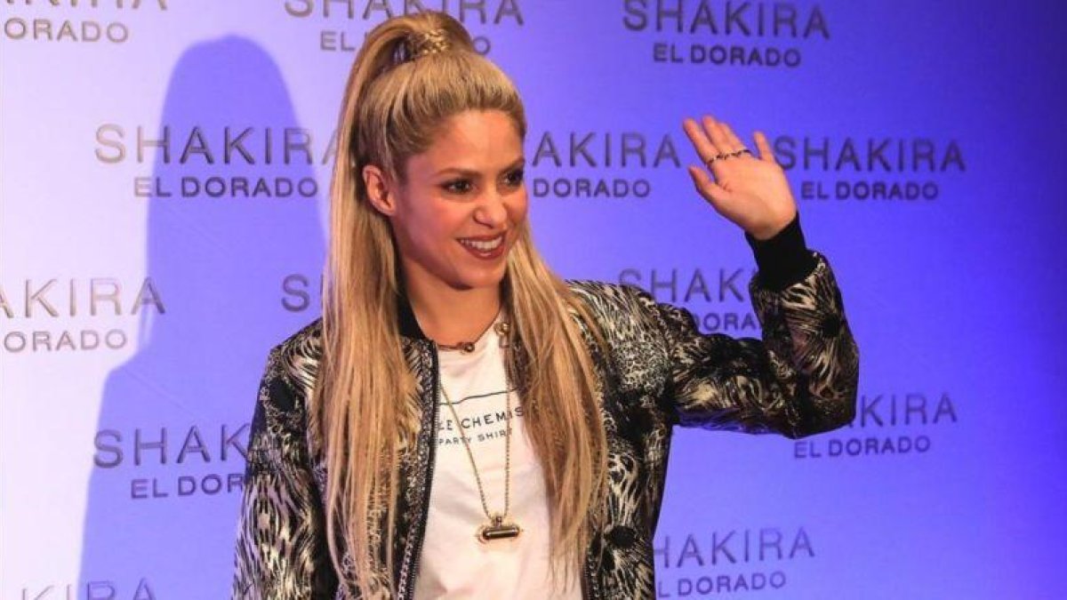 Shakira, en la presentación de su nuevo disco en el Convent dels Angels, el pasado mes de junio.