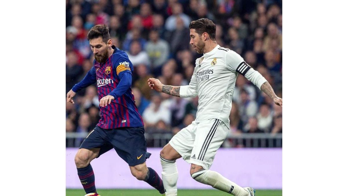 Messi fue una pesadilla para Ramos en el Clásico. RODRIGO JIMÉNEZ