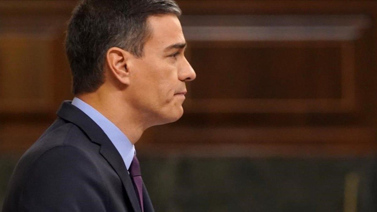 Pedro Sánchez, en el Congreso.