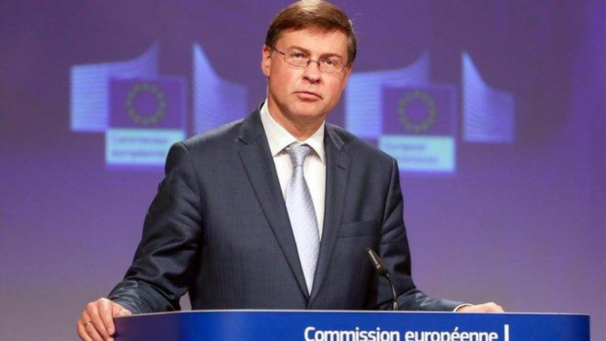 Vladis Dombrovskis, vicepresidente de la Comisión Europea.